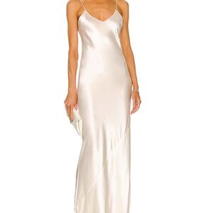 NWT Nili lotan cami gown, ivory, Medium